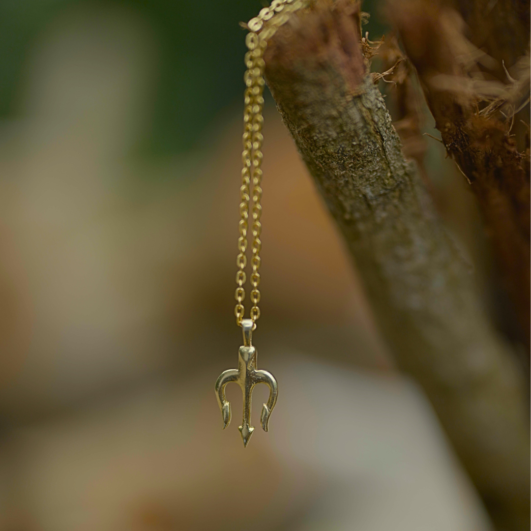 TRIDENT PENDANT  (GOLD)